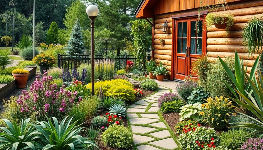 Vibrant small garden design from Chelsea Flower Show 2025, showcasing ideas.