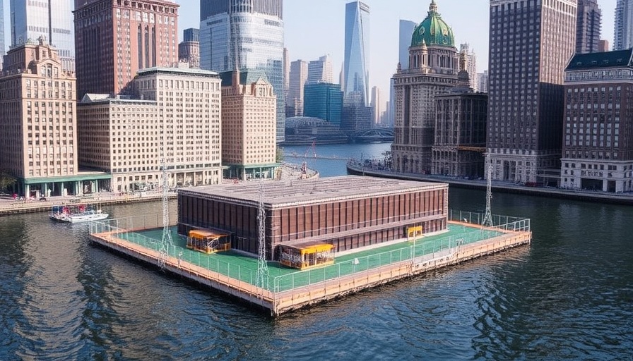 Images show construction of +Pool designed to float on East River