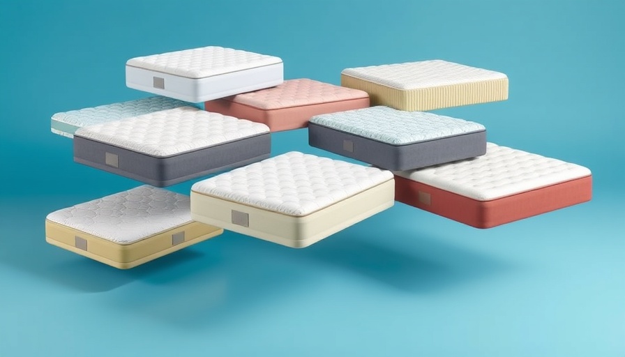 Variety of mattresses for the best Fourth of July mattress sales.