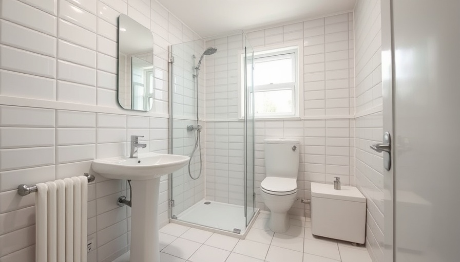 Modern compact smart bathroom layout with efficient design.