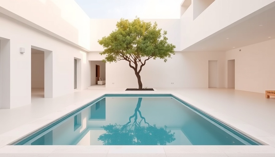 Minimalist Done House by Glenn Murcutt with modern pool and courtyard.