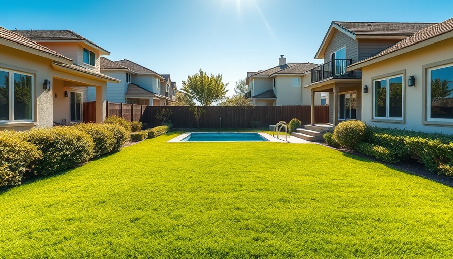 Spacious backyard ready for pool additions for homeowners.