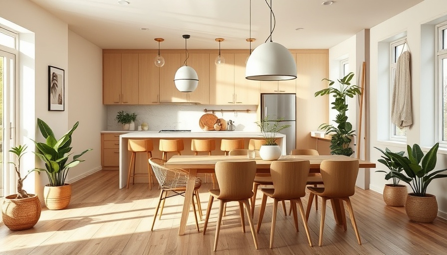 Modern home design with soft natural materials and open layout.