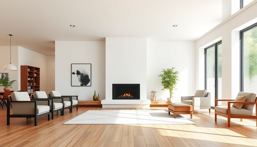 Contemporary home renovation featuring open living space with modern decor.