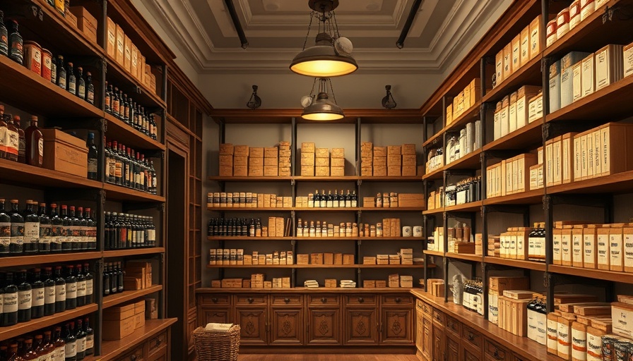 Old World Apothecary Design interior with classic elements.