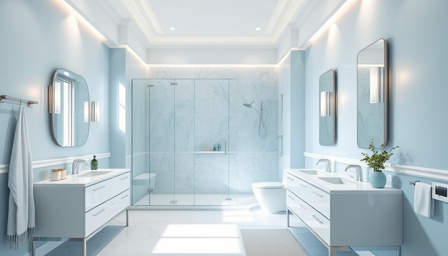 Elegant modern bathroom with shower design tips.