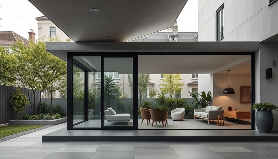 Modern sustainable home extension in London with sliding doors.
