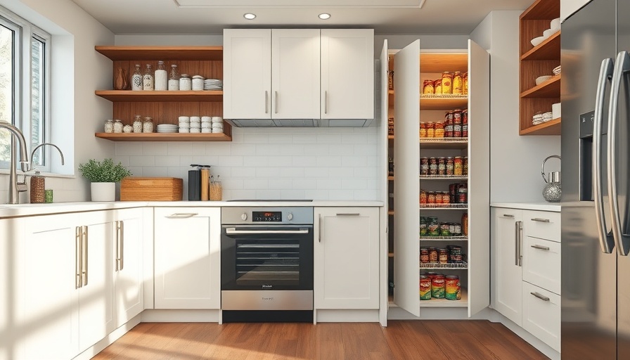 Stylish kitchen storage solutions in a modern setting.