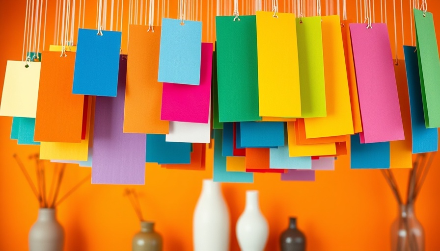 Vibrant color swatches displaying trends from the Maison & Objet Design Show.