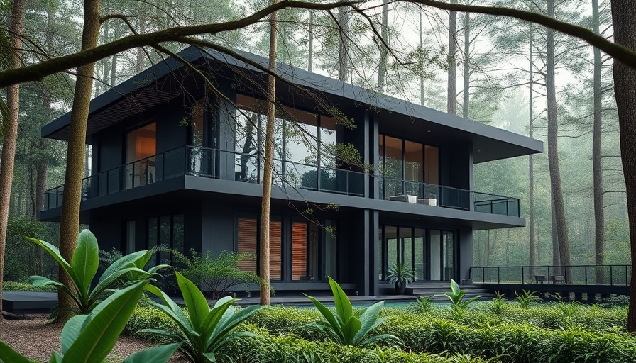 Bali inspired home design in the Hamptons with forest surroundings