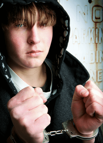 Youth with Handcuffs