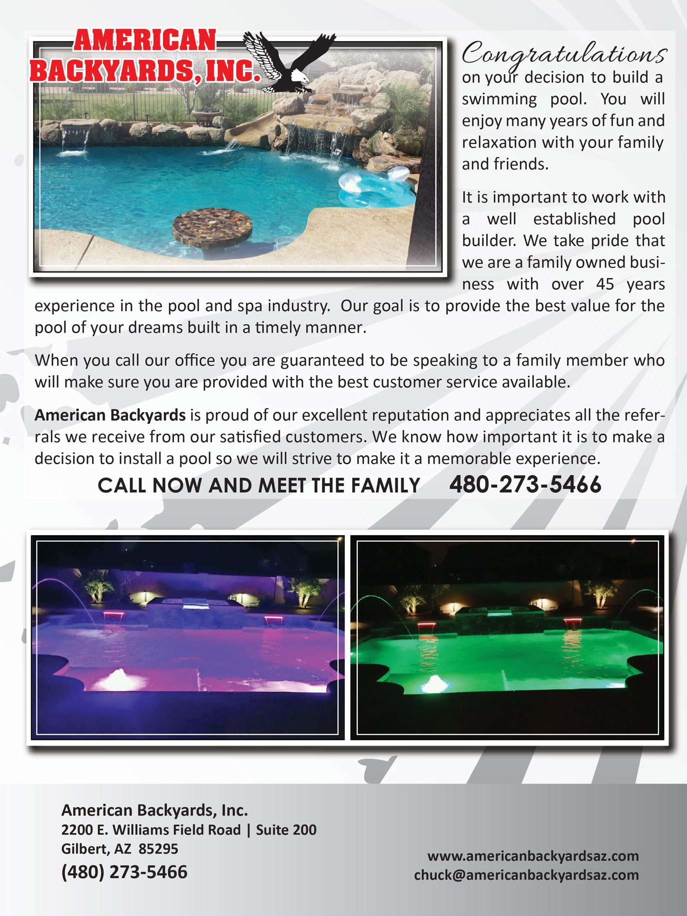 Call us Now and Meet the Family at 480-273-5466