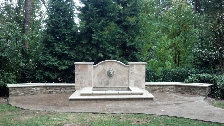 Customized concrete fountain project