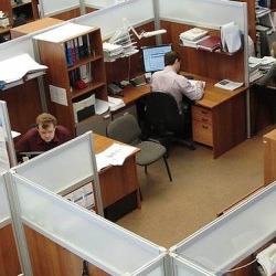 Clean Office full of people working