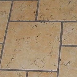 Grout cleaned out of tiles