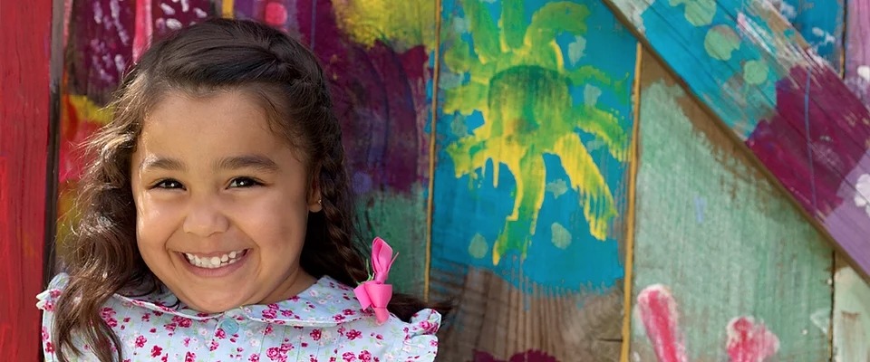 Smiling Preschool Girl
