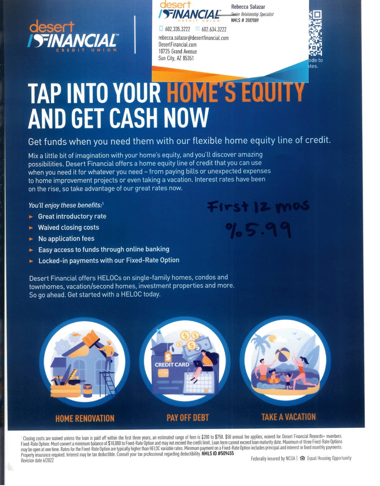Desert Financial Details
