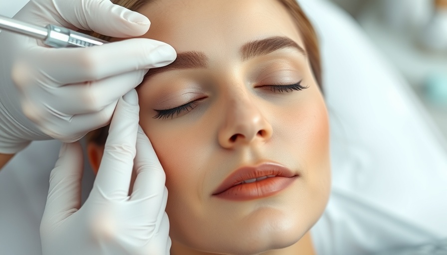 Botox for Treating Wrinkles: Woman receiving aesthetic injection.