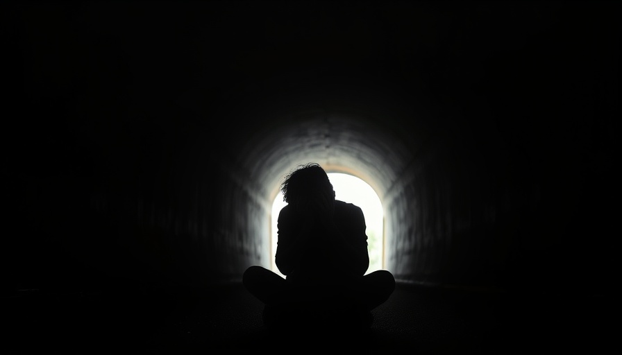 Silhouette of a person in a tunnel reflecting on lack of progress in life.