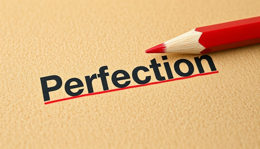 Signs of Perfectionism: 'Perfection' underlined with red pencil.