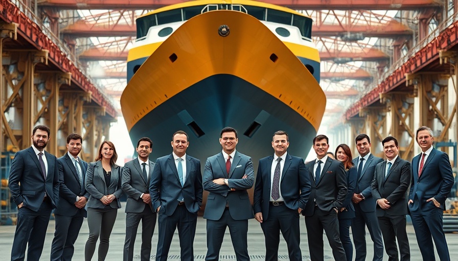 Executives at shipyard for Ultra-Luxury Travel with Seven Seas Prestige