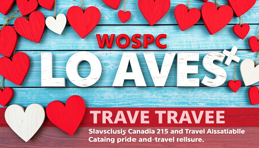Vibrant Future of Travel event Canada poster, red and white theme.