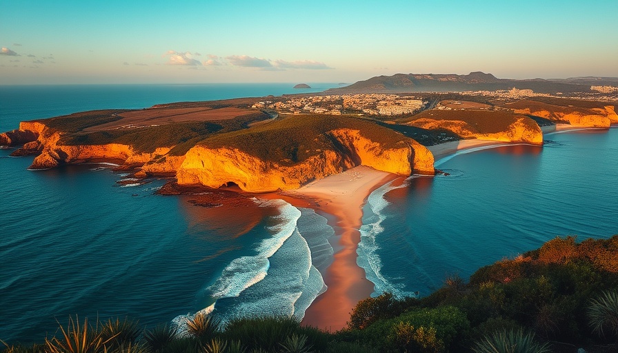 Scenic coastal landscape with golden cliffs and ocean waves, Staying Healthy During the Holiday Season.