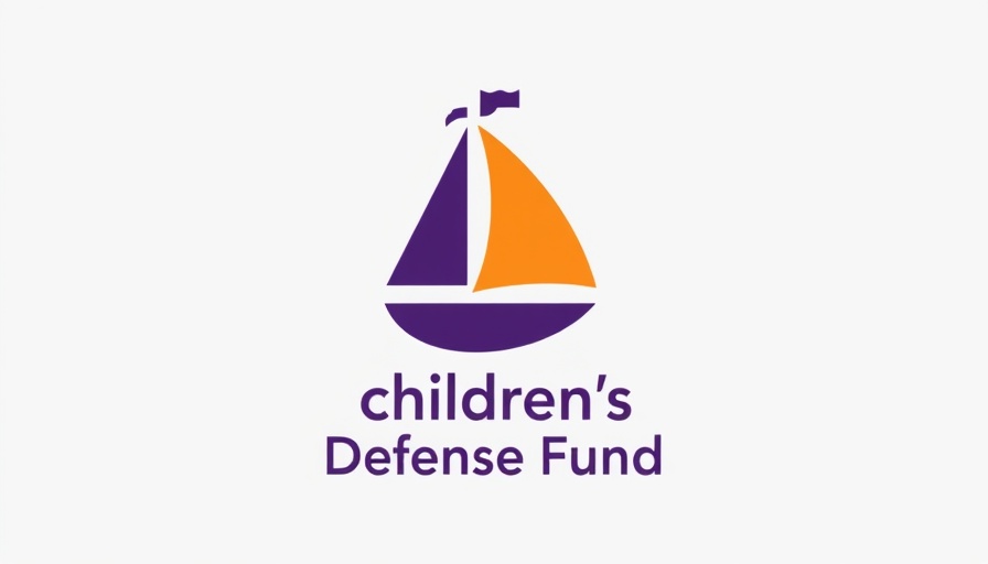 Children's Defense Fund logo with geometric design, inclusive education theme