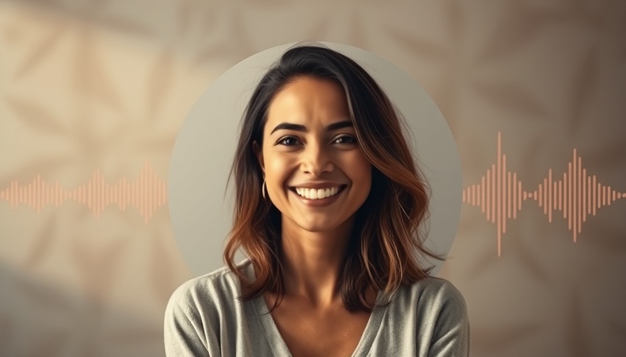 Mindfulness meditation for pain management graphic with smiling woman.