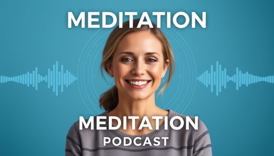 Inner strength meditation podcast cover with smiling woman.