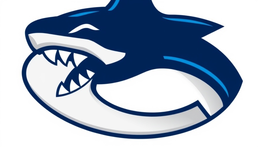Dynamic Vancouver Canucks logo, stylized orca, featuring sharp design elements.