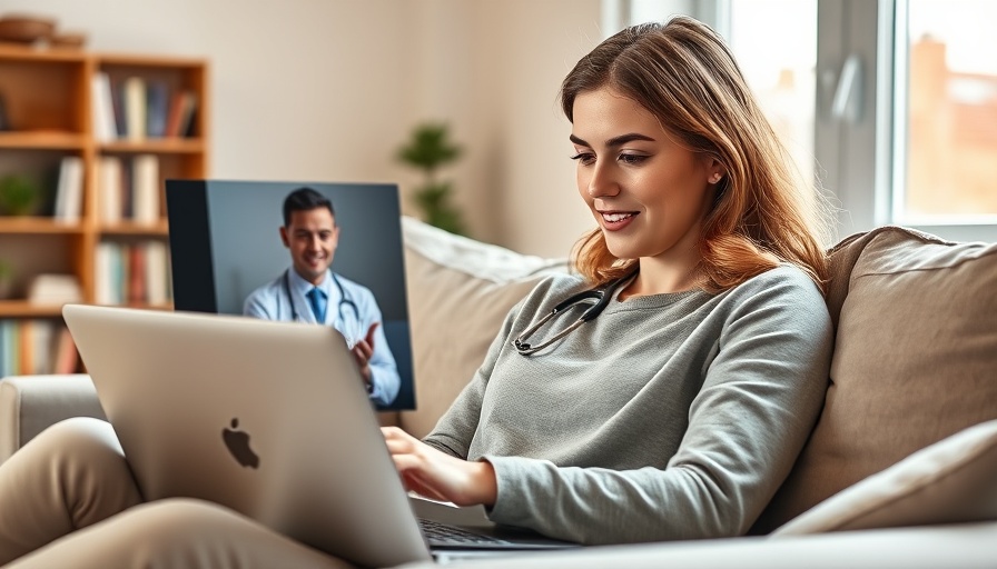 Telehealth in Mental Health Care: Woman in online consultation.