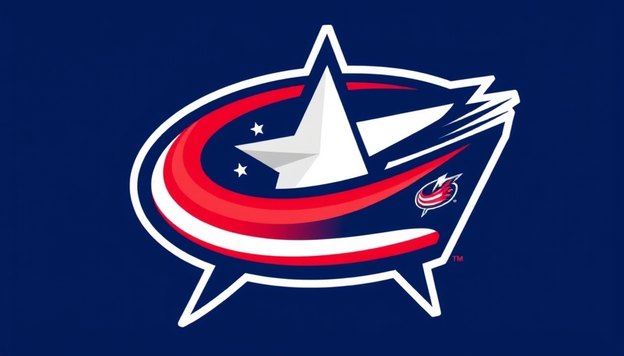 Columbus Blue Jackets logo, vibrant design, dynamic composition.