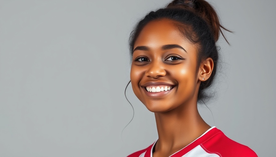 Young woman smiling for Women's World Hockey Championships portrait.