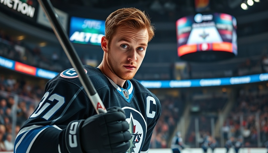 Winnipeg Jets player intensely focused during playoff victory 2025.
