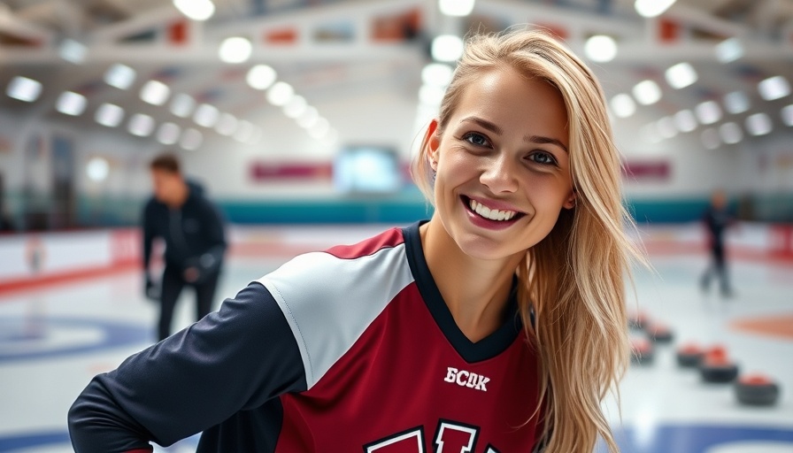 Female athlete at 2025 World Mixed Doubles Curling Championship in rink