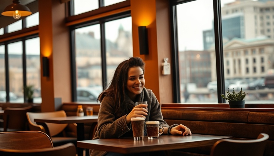 Local adventures exploration in a cozy cafe setting with a couple.