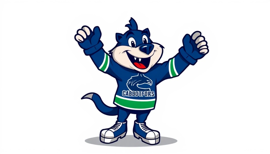 Abbotsford Canucks logo with mascot celebrating Calder Cup win.