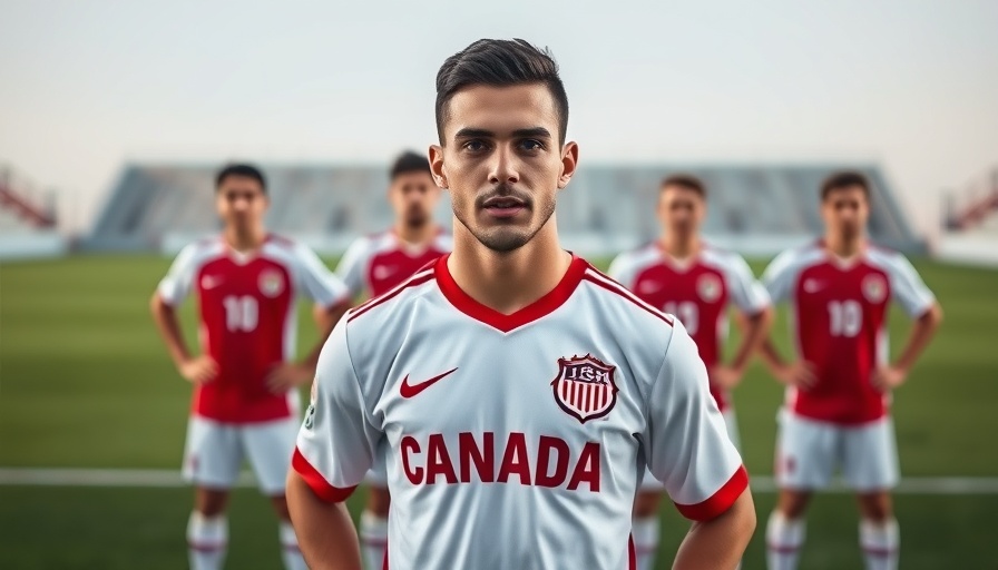 Canada player's team pose during Gold Cup quarterfinals.