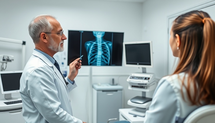 Modern Approach to Spine Care in a medical office with advanced imaging.