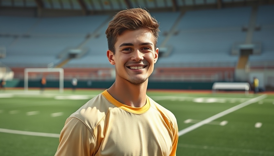 Young athlete on football field after practice, CFL context.