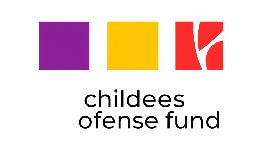 Children's Defense Fund logo with colorful abstract shapes.