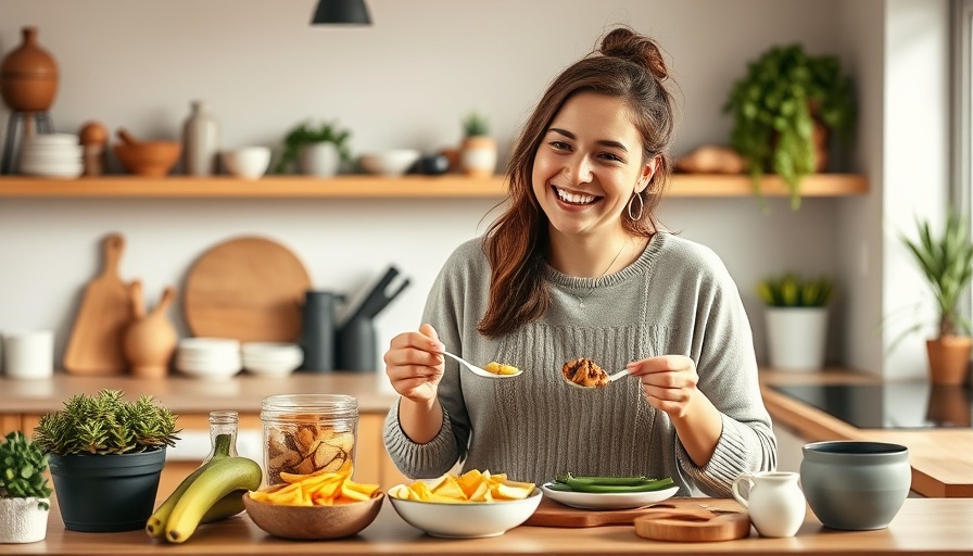 High-protein snack preparation in a cozy kitchen.