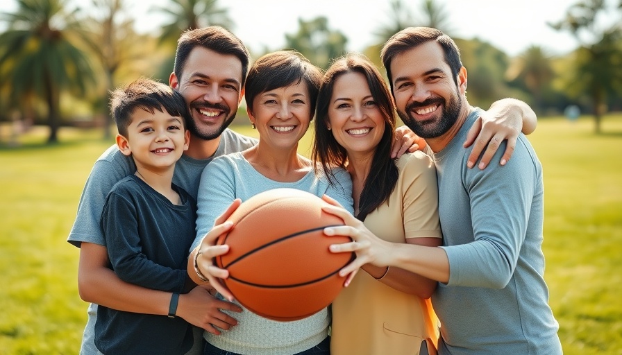 Joyful family together in park with basketball showing how your child feels truly loved.