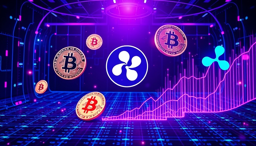 Futuristic cryptocurrency network design with perplexity ai symbol.