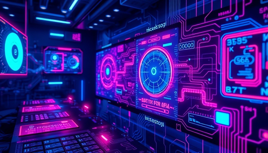 Claude AI futuristic digital interface with neon data streams.