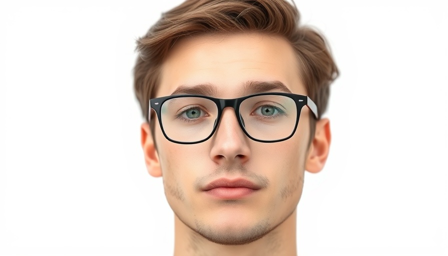 Portrait of a young man with glasses.