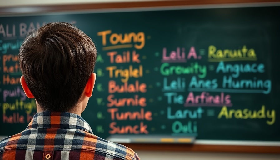 Multilingual greetings on a chalkboard for ai news.