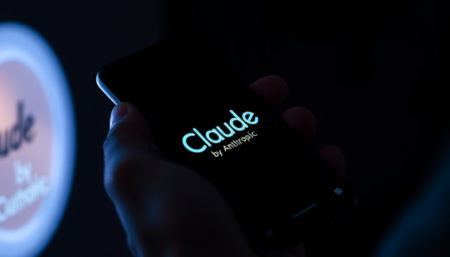 Smartphone displaying Claude by Anthropic logo in a hand, Anthropic AI hub.