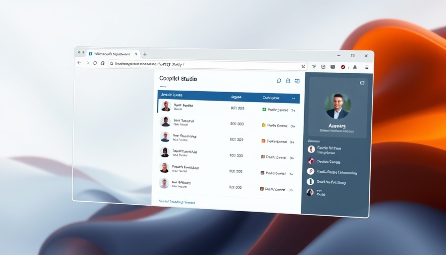Interface of Microsoft Copilot Studio displaying AI agents.